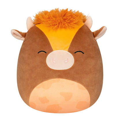 Squishmallows 10" Quinick the Dark Brown Spotted Cow | Jazwares