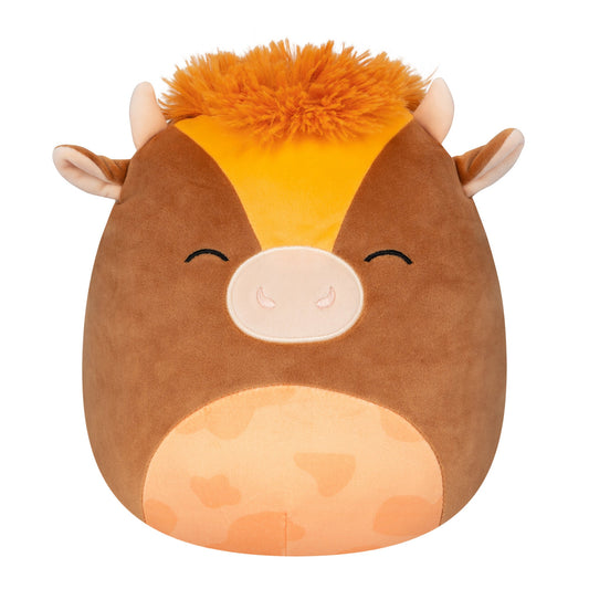Squishmallows 10" Quinick the Dark Brown Spotted Cow | Jazwares