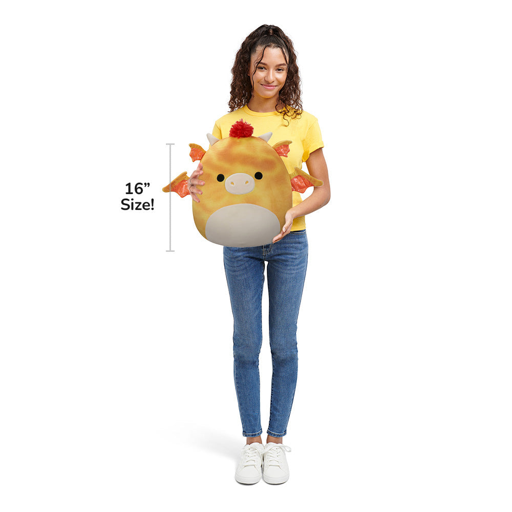 Squishmallows 16" Dieric the Yellow Dragon | Jazwares
