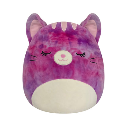 Squishmallows 14" Caeli the Purple Tie-Dye Tabby Cat | Jazwares