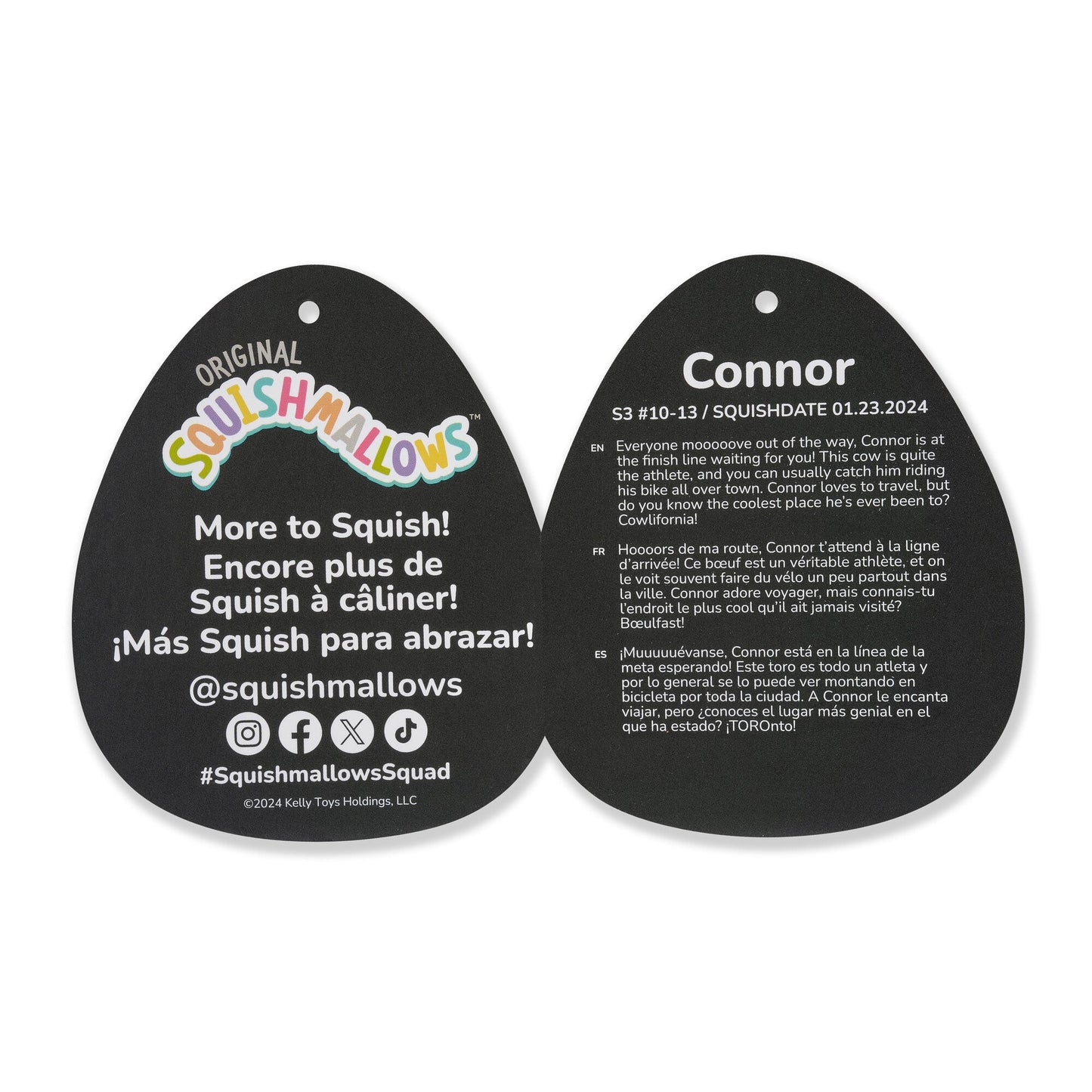 Squishmallows Select Series 3.5-Inch Cow Clip Multipack | Jazwares
