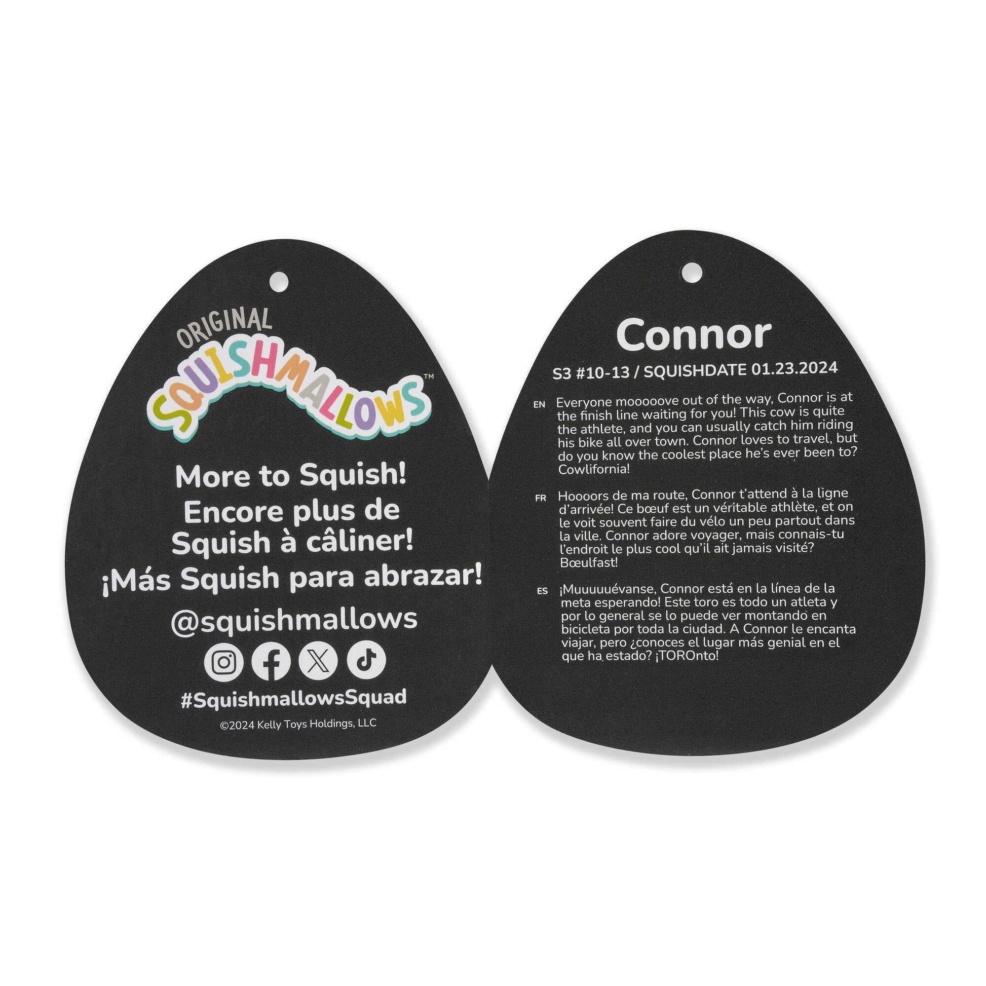 Squishmallows Select Series 3.5-Inch Cow Clip Multipack | Jazwares