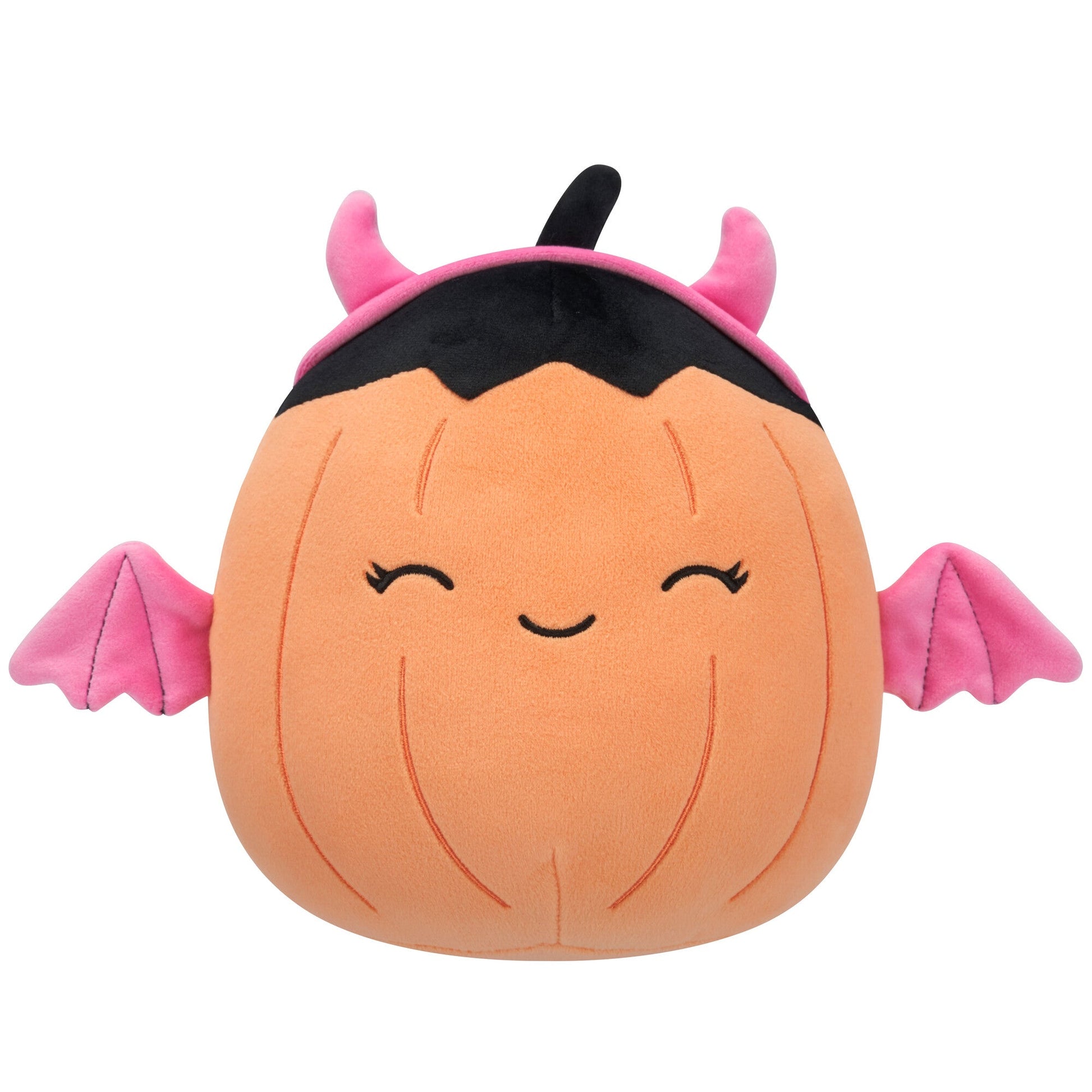 Squishmallows 8" Margie the Pastel Orange Pumpkin in Pink Devil Costume | Jazwares