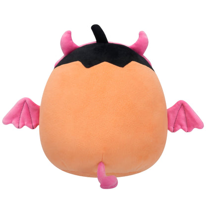 Squishmallows 8" Margie the Pastel Orange Pumpkin in Pink Devil Costume | Jazwares