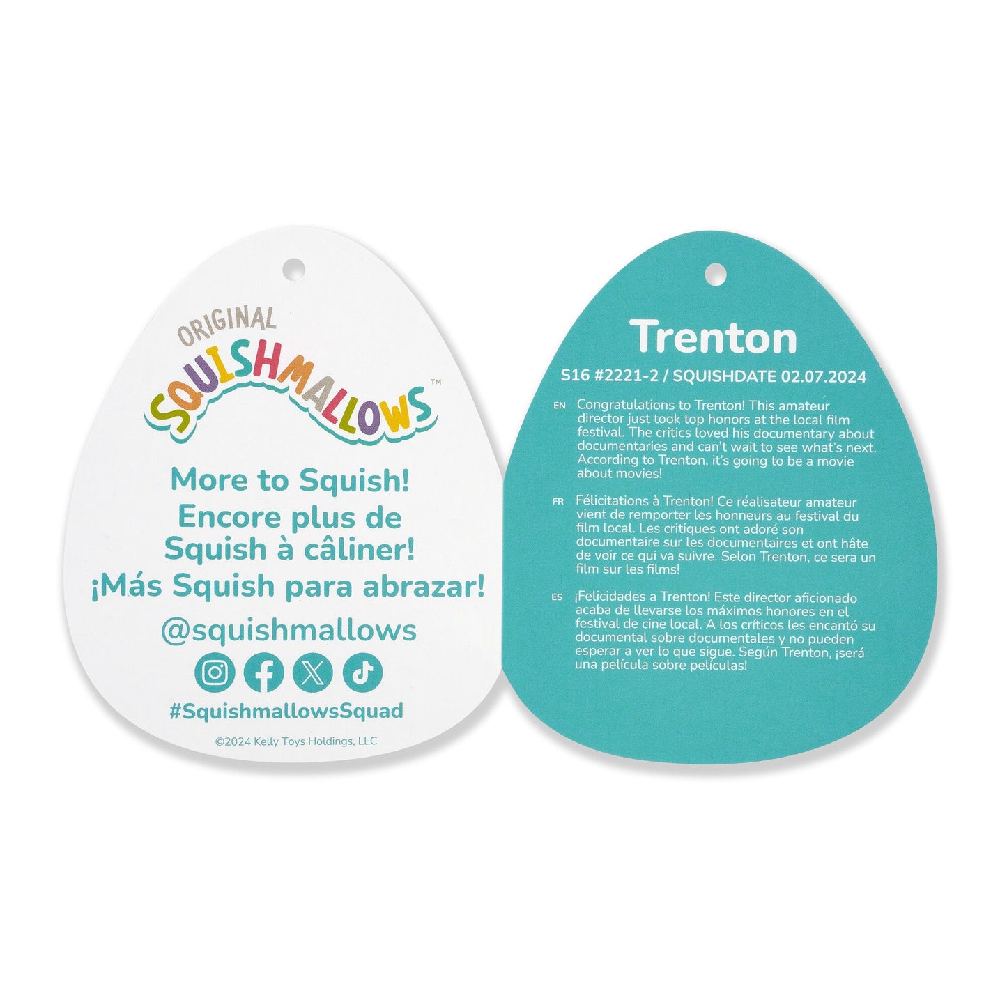 Squishmallows 16" Trenton the Praying Mantis with Beanie | Jazwares
