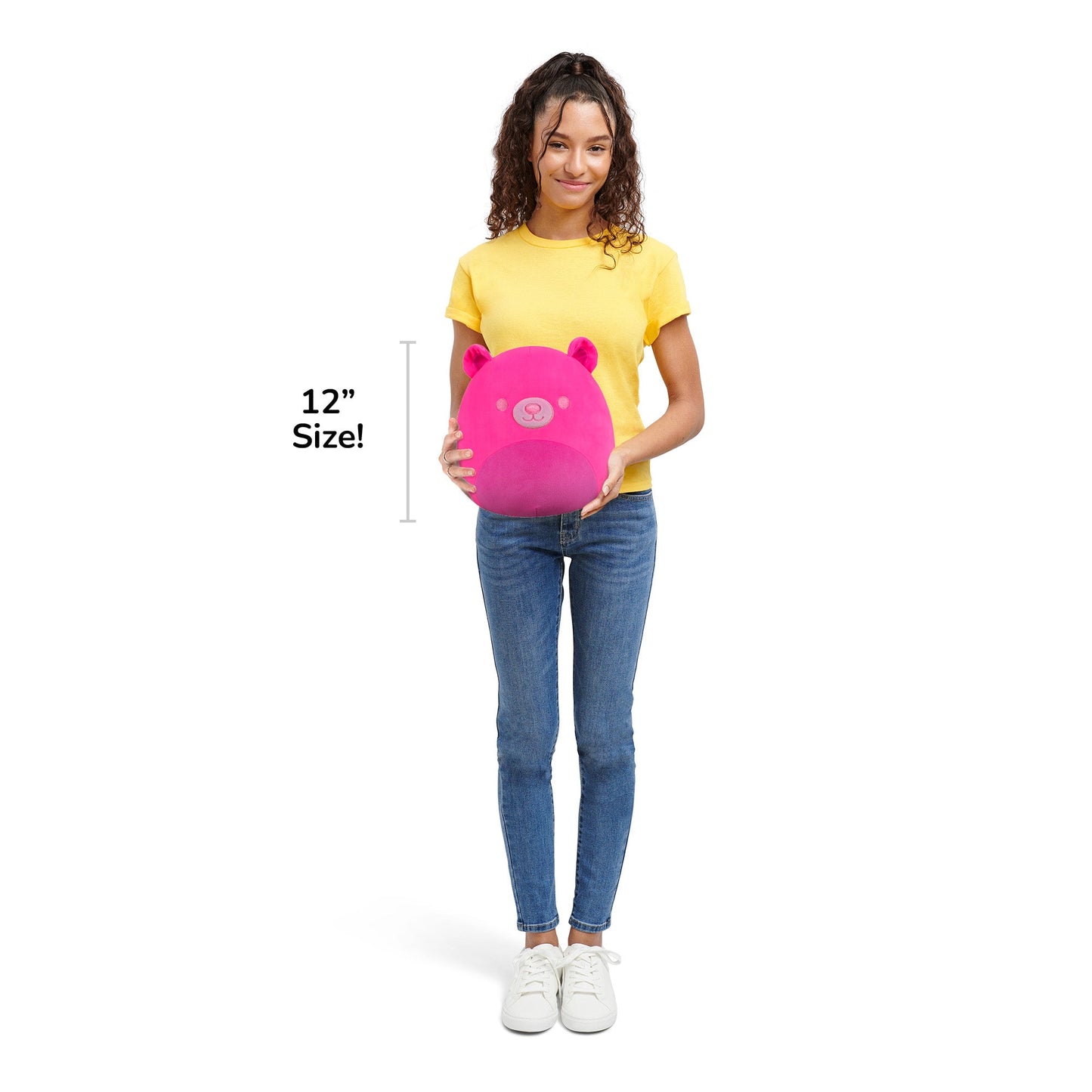Squishmallows 12" Livo the Neon Pink Bear | Jazwares