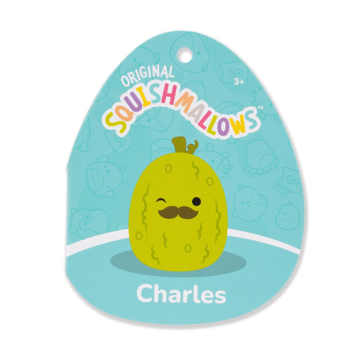 Squishmallows 24-Inch Charles the Pickle with Mustache | Jazwares