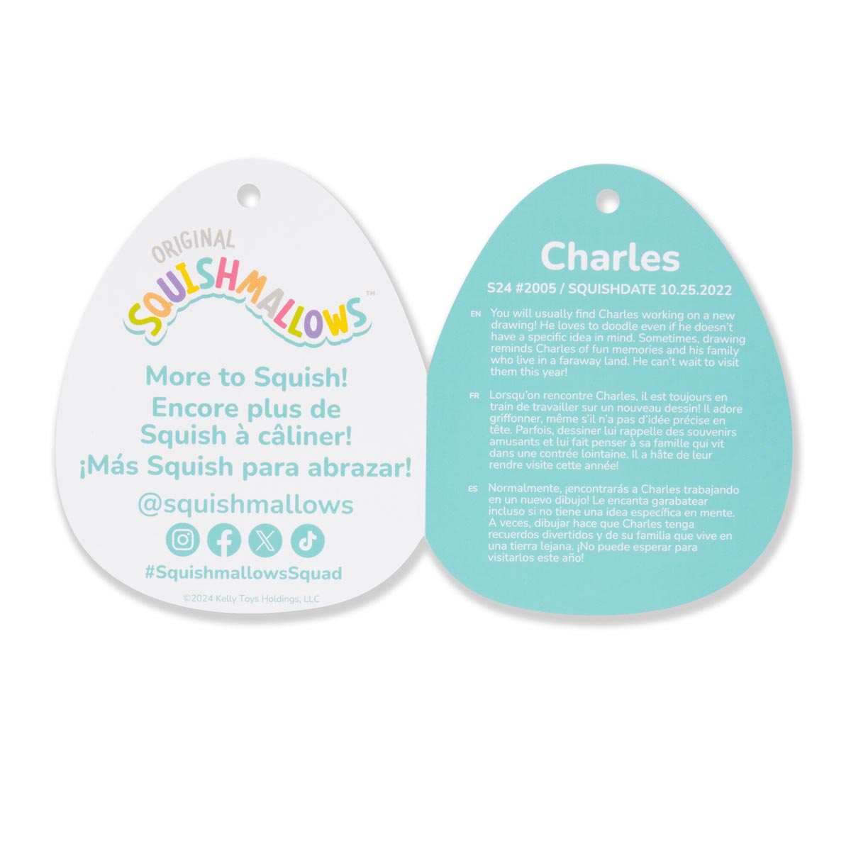 Squishmallows 24-Inch Charles the Pickle with Mustache | Jazwares