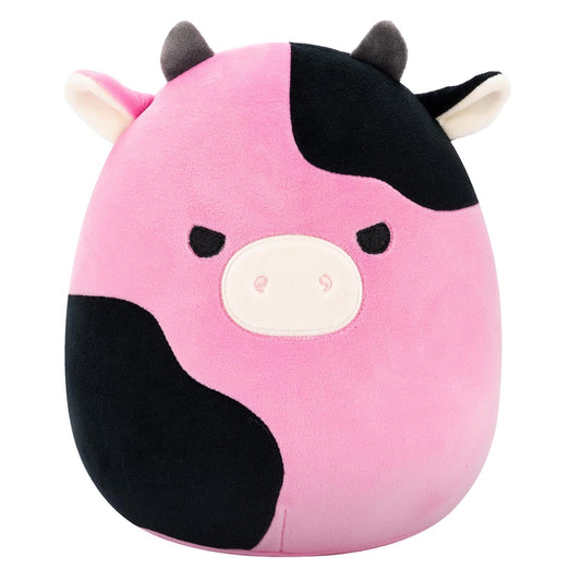 Squishmallows 8" Pollyanna the Black and Pink Cow | Jazwares