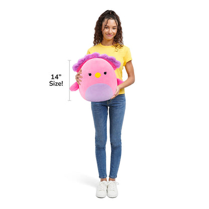 Squishmallows 14" Sweetpea the Pink and Purple Peacock | Jazwares