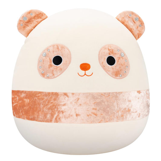 Squishmallows 14" Bee the Peach Velvet Panda | Jazwares